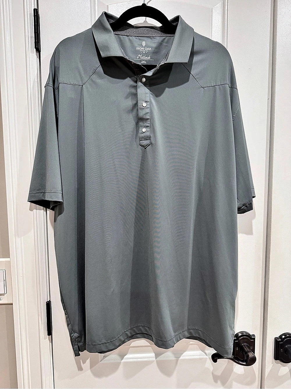 Iron Oak Apparel Co. The Matlock. Men's Polo Gray 2XL